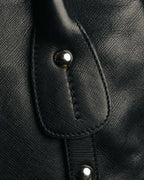 “Salvatore Ferragamo“ 2000’s Wood Gancini leather shoulder bag