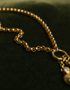 "Christian Dior" 80's-90's Romantic heart charm necklace