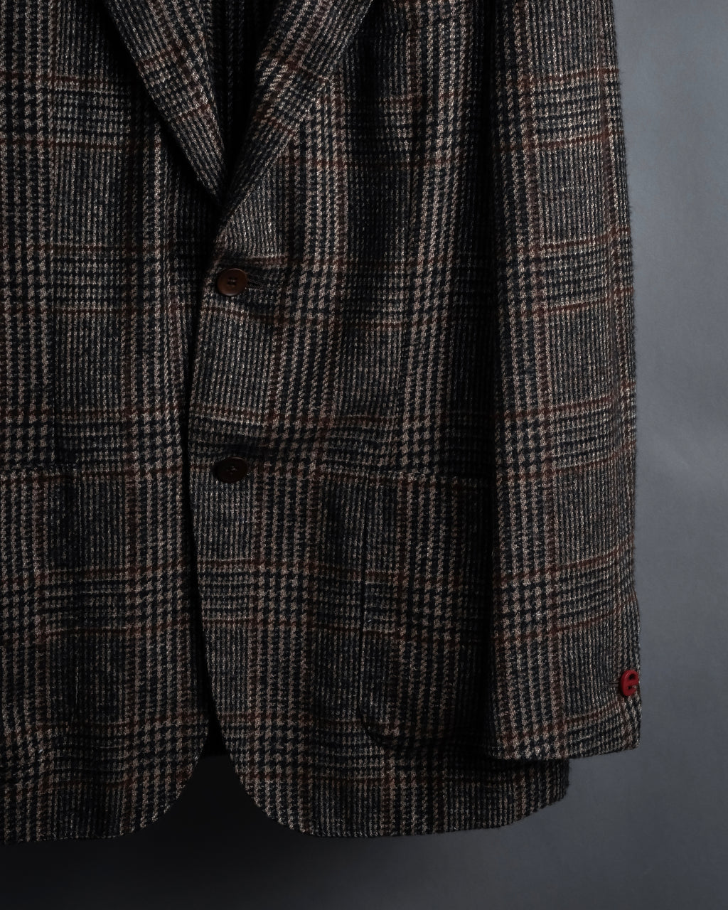 "Ernesto" Glen plaid flannel tailored jacket