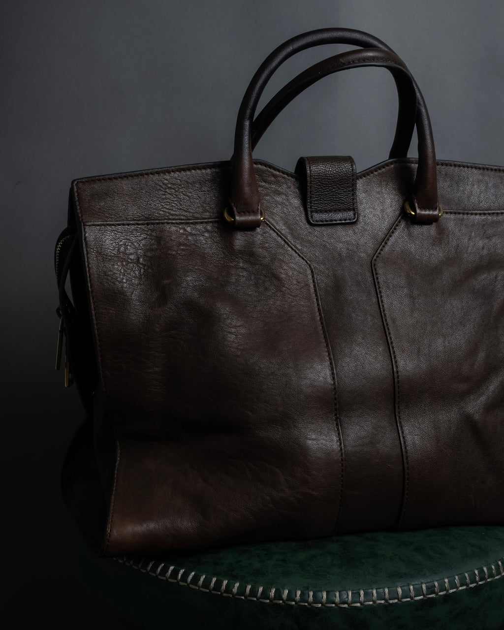 "YVES SAINT LAURENT" 11'year-12'year Chic Gabas leather bag