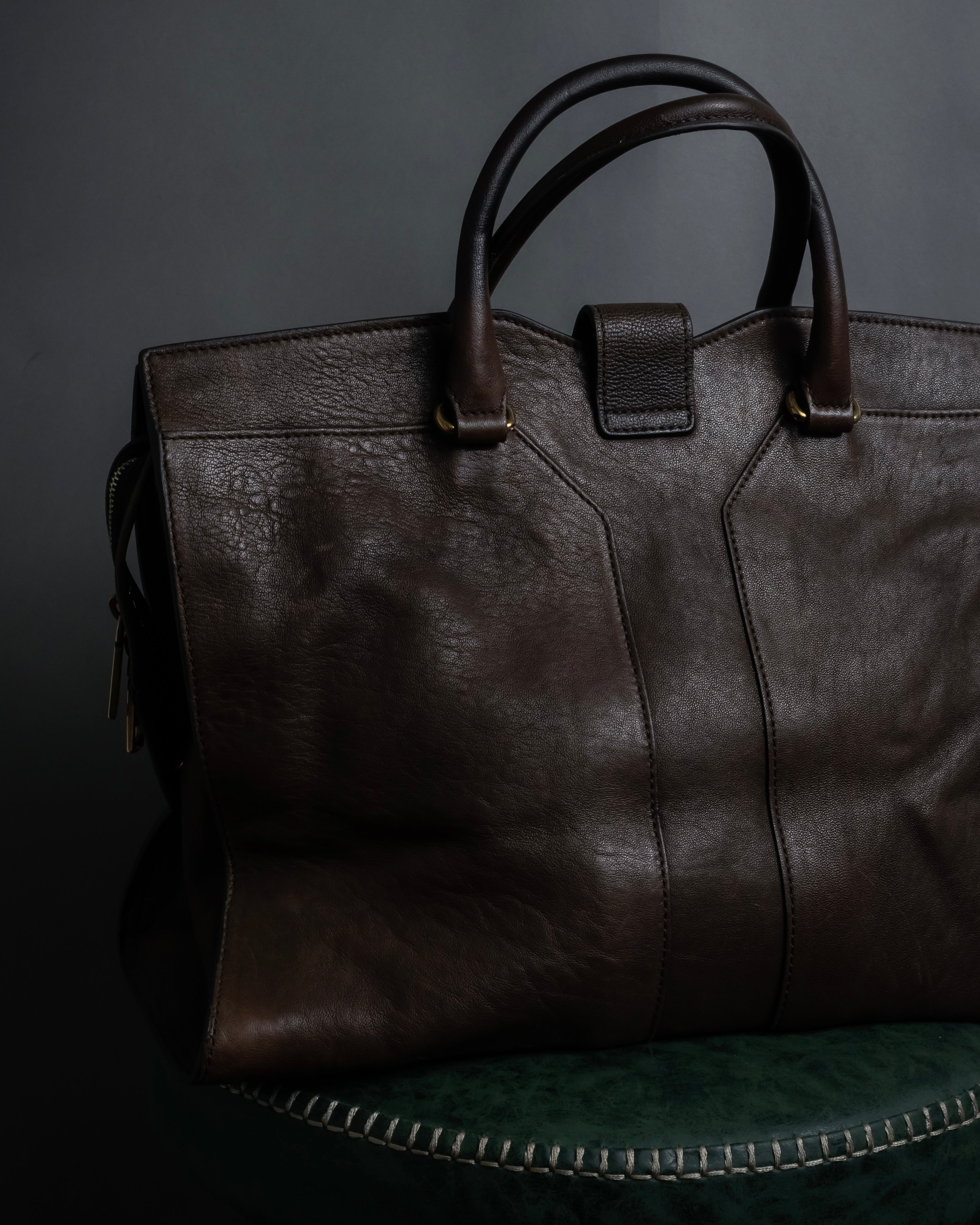 "YVES SAINT LAURENT" 11'year-12'year Chic Gabas leather bag