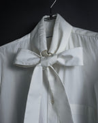 "COMME des GARCONS SHIRT" 01AW French cotton bowtie shirt