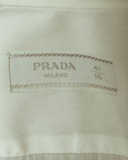 -SPECIAL- "PRADA" 10's-20's Stretch cotton silk-touch dress shirt
