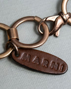 "MARNI" Large tree and chain combination necklace