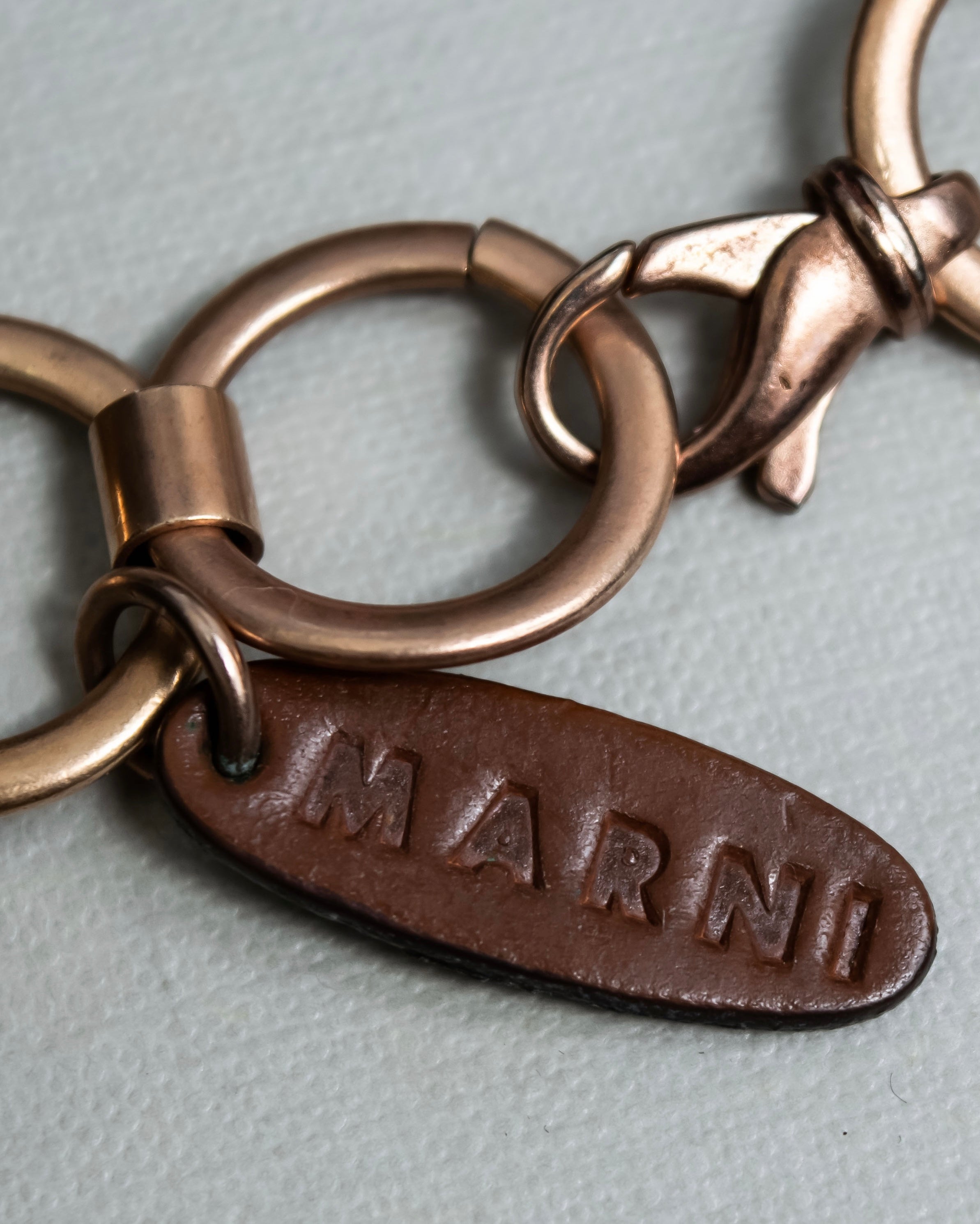 "MARNI" Large tree and chain combination necklace