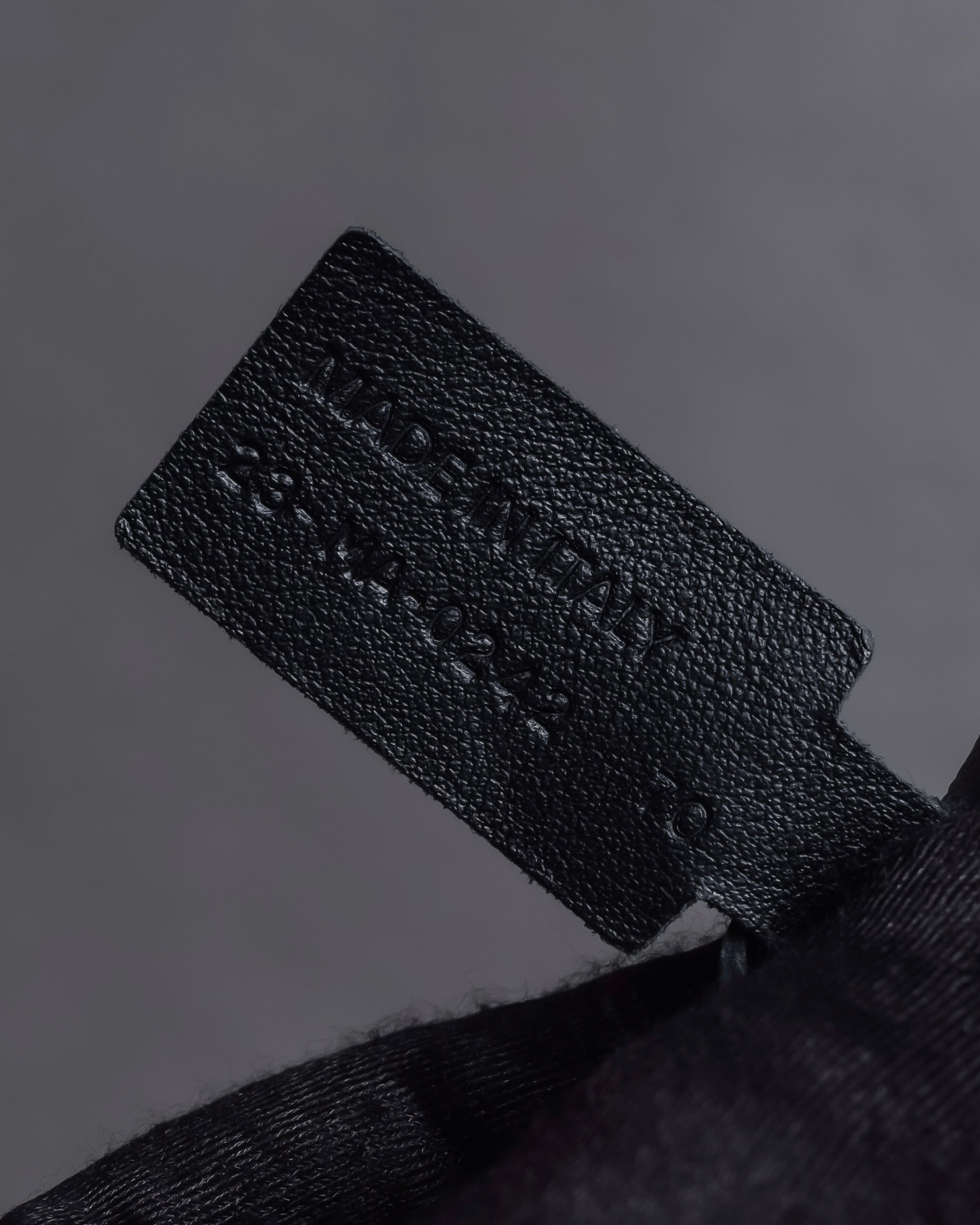 "Christian Dior" Black eyelet leather narrow belt