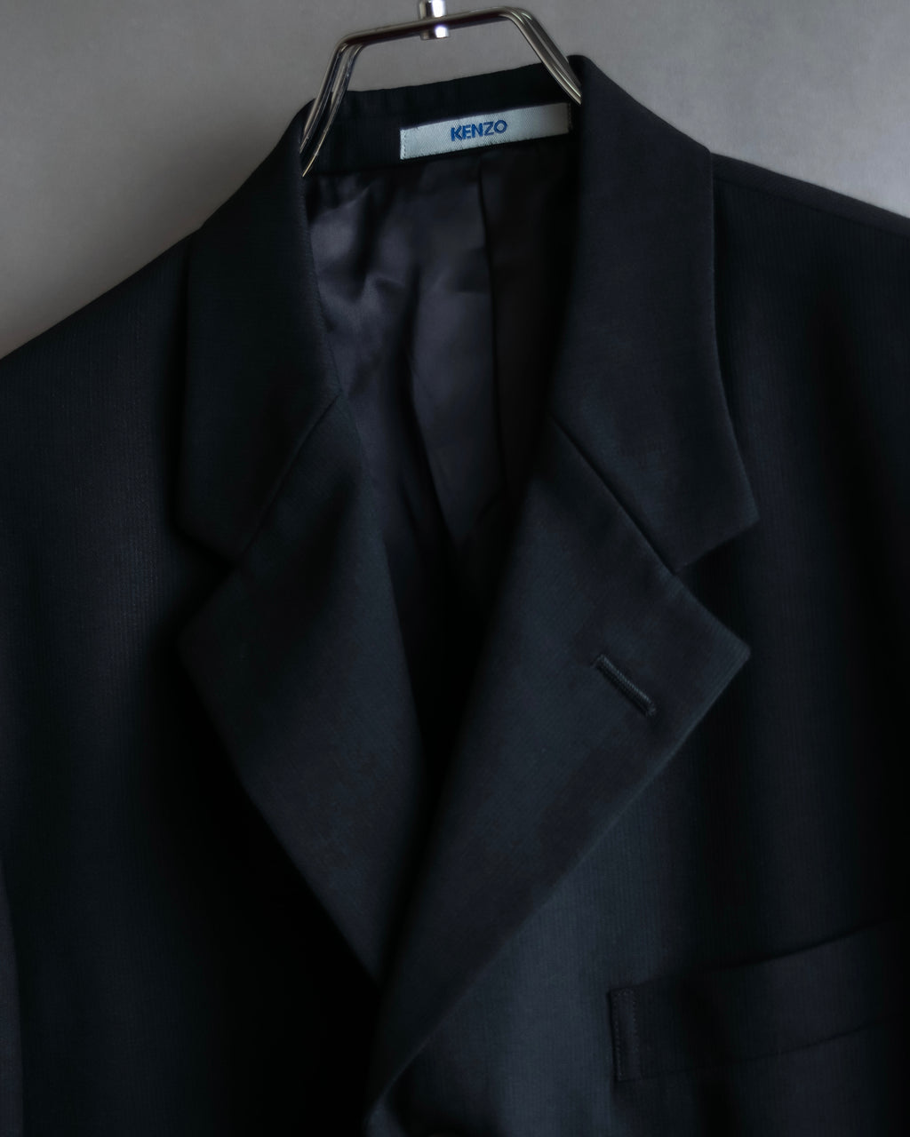"KENZO" Classic detail black tailored jacket