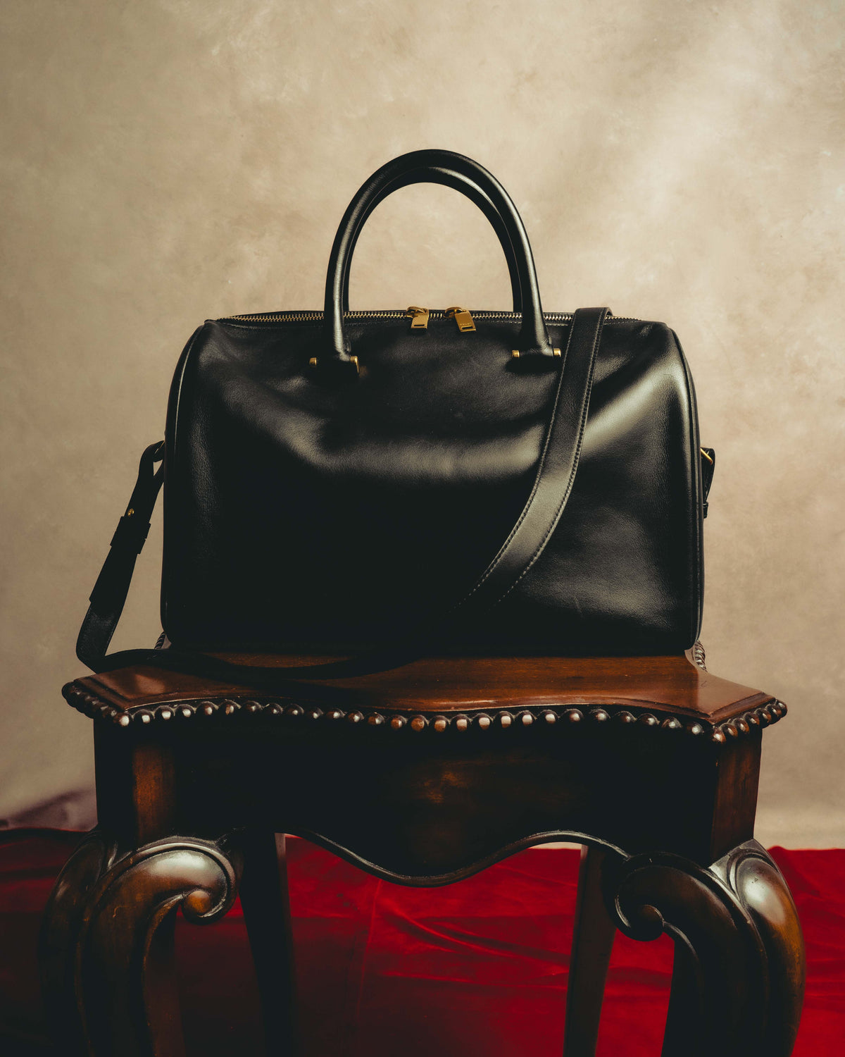 -SPECIAL- “Saint Laurent” 2012-2016 Classic Duffle 12 smooth calfskin bag