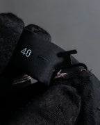 "DRIES VAN NOTTEN" Herringbone striped silk bow tie