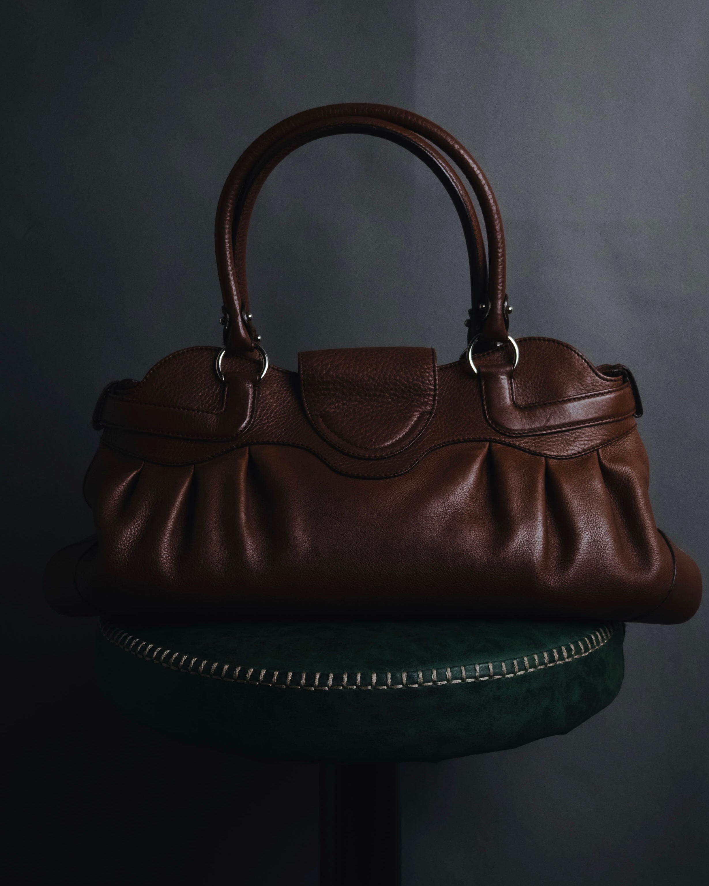 "Salvatore Ferragamo" 00’s Soft gathered gancini top-handle bag