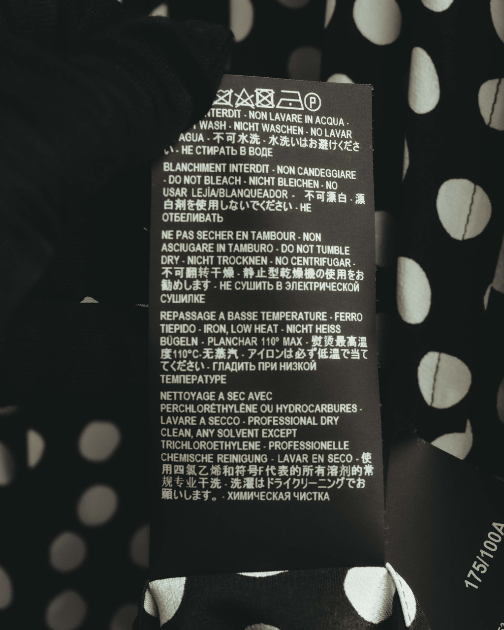 -SPECIAL- "Saint Laurent" 2019-2020 Polka dot silk long sleeve shirt