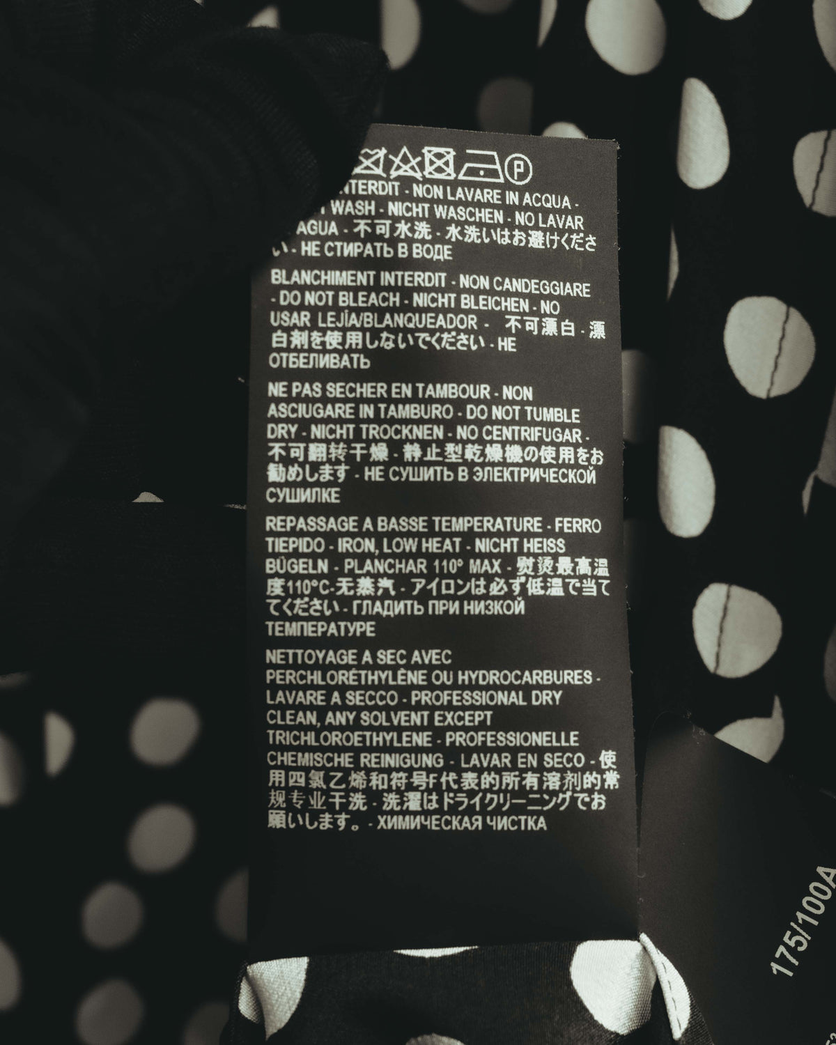 -SPECIAL- "Saint Laurent" 2019-2020 Polka dot silk long sleeve shirt