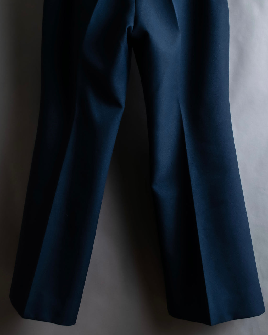 "GUCCI" Deep-tuck wool gently flared slacks