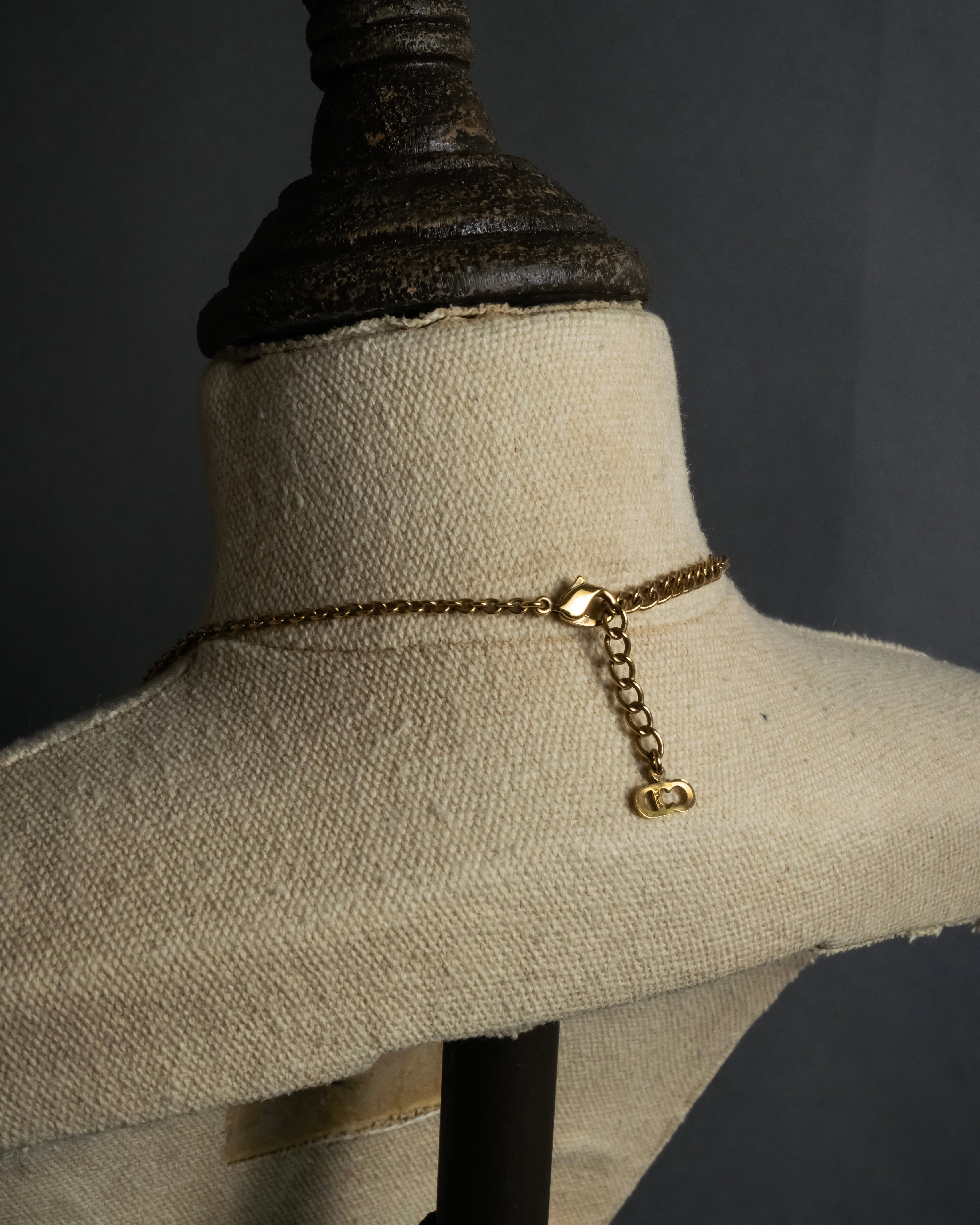 "Dior" CD logo iconic top design necklace