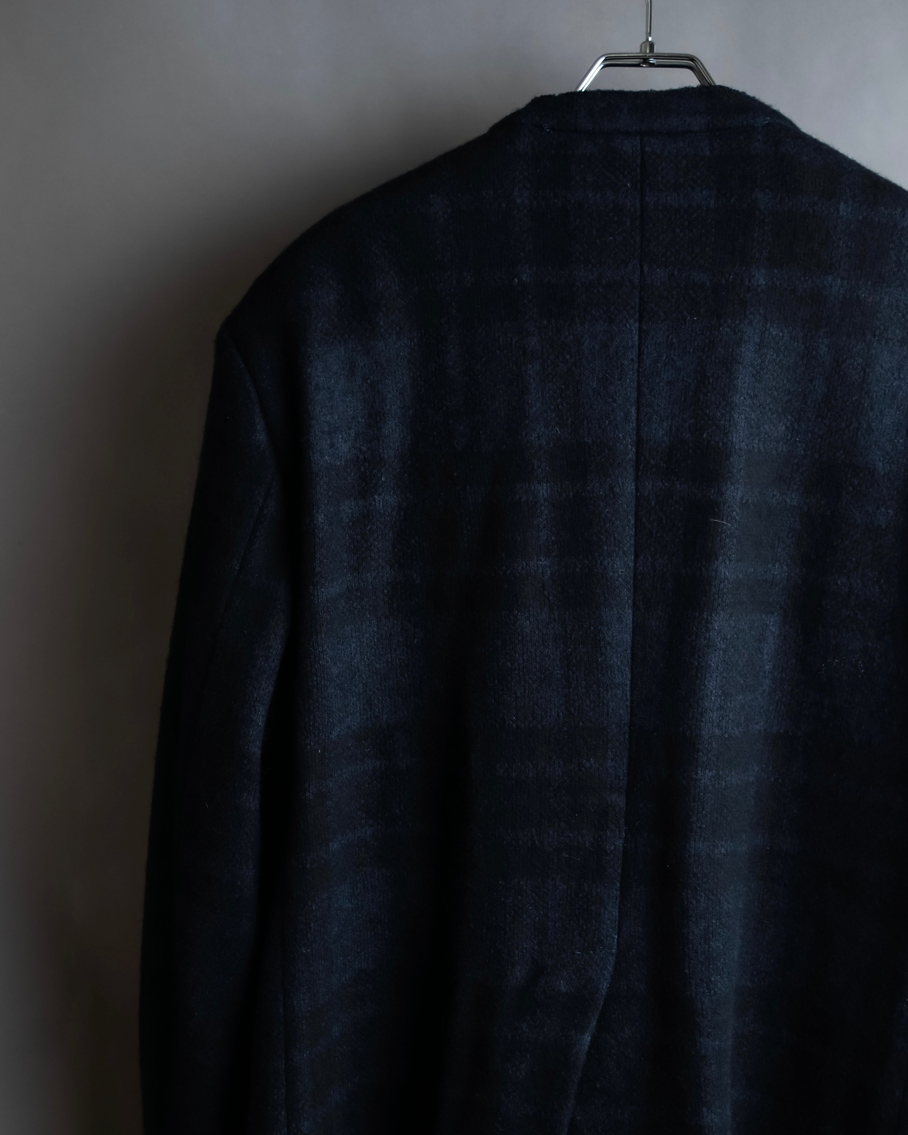 "DOLCE & GABBANA" Double-breasted bejeweled button check pattern jacket