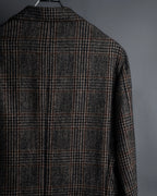 "Ernesto" Glen plaid flannel tailored jacket