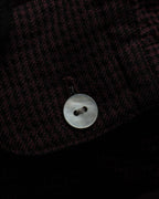 "JEAN PAUL GAULTIER" Draping form burgundy shirt