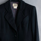 "HERMES" 100% cashmere shaped tailored jacket