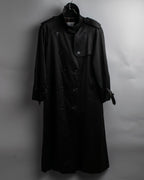 "BURBERRYS" Traditional detail double-breasted stand color trench coat