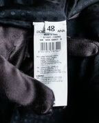 "DOLCE & GABBANA" Pattern switching peak lapel gilet