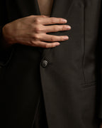 "YVES SAINT LAURENT" Strongly tailored shaped wool set up