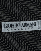 "GIORGIO ARMANI" Finely swaying wave pattern necktie