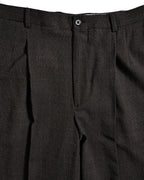 DOLCE & GABBANA/ 2015 Silver Pin Striped Single Breasted Set-up Brown