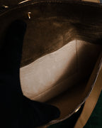 "GUCCI" 60’s-70’s suede and leather shoulder bag