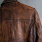 "ASH" 100% genuine leather gradient riders jacket