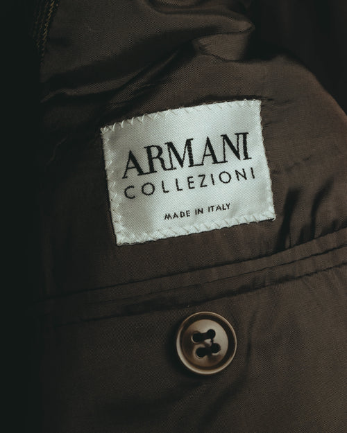 "ARMANI COLLEZIONI" 00's Cashmere blend glen check two piece suit