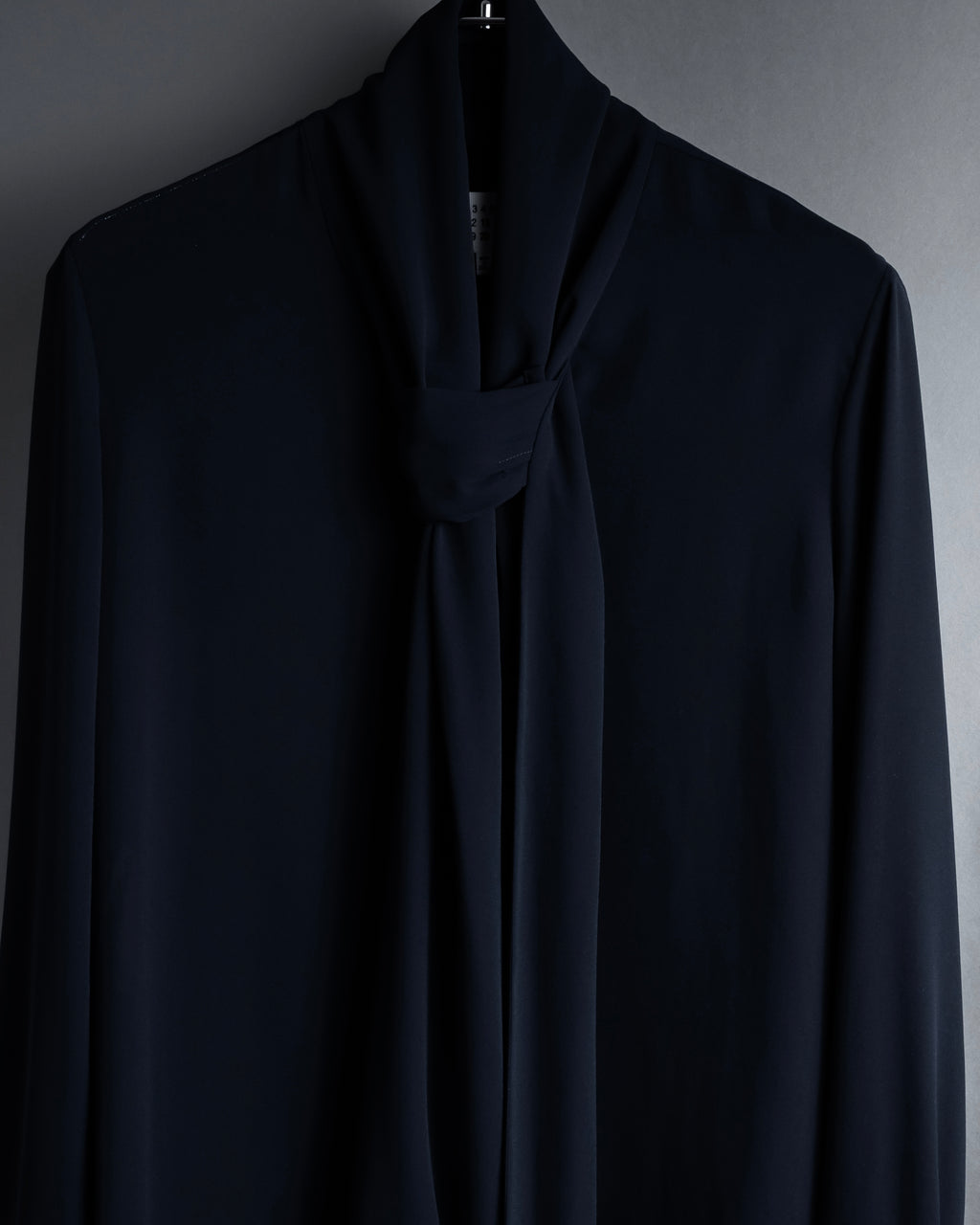 "Maison Margiela" 16SS Bow tie draping shirt