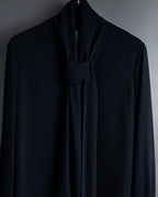 "Maison Margiela" 16SS Bow tie draping shirt