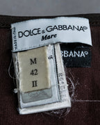 "DOLCE & GABBANA" Leopard print short cut and sew