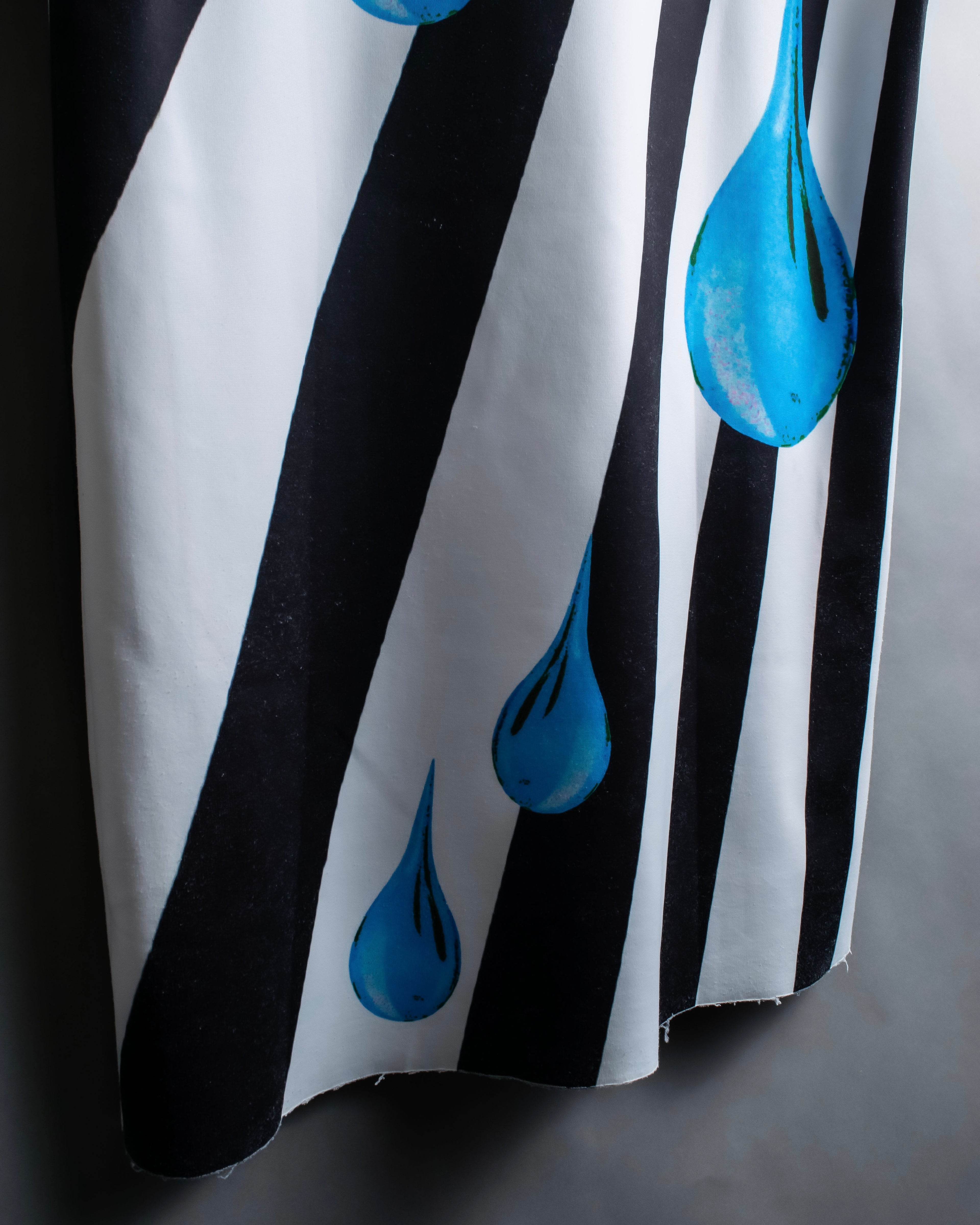 "RAF SIMONS" 14ss Neoprene graphic sleeveless T-shirt