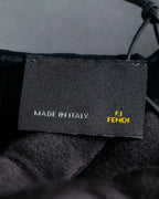 "FENDI" Logo print V-neck sleeveless top