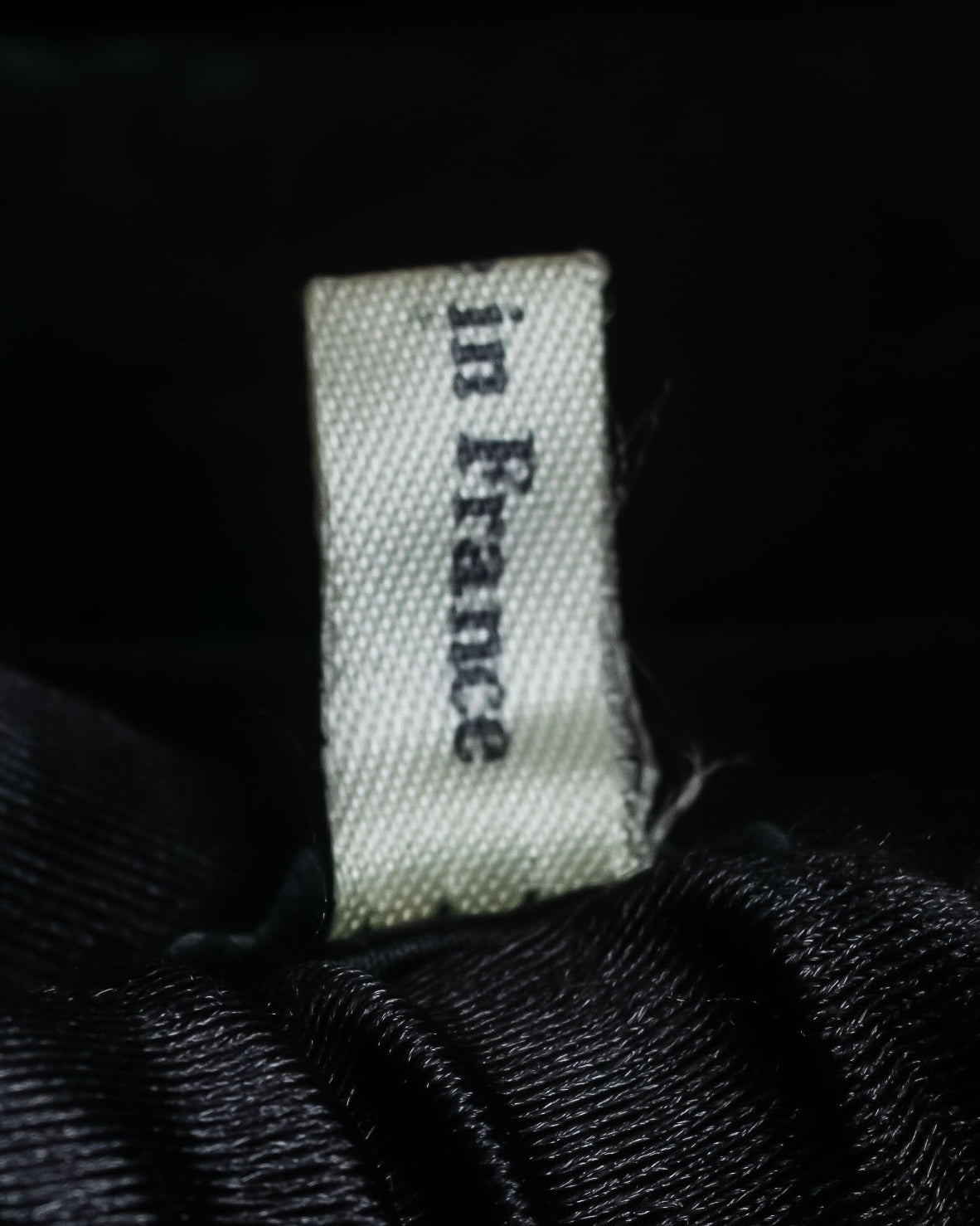 "Claude Montana" Drawcord detail stand-up collar leather blouson