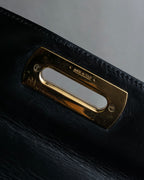 "Salvatore Ferragamo" Gancini motif leather hand bag