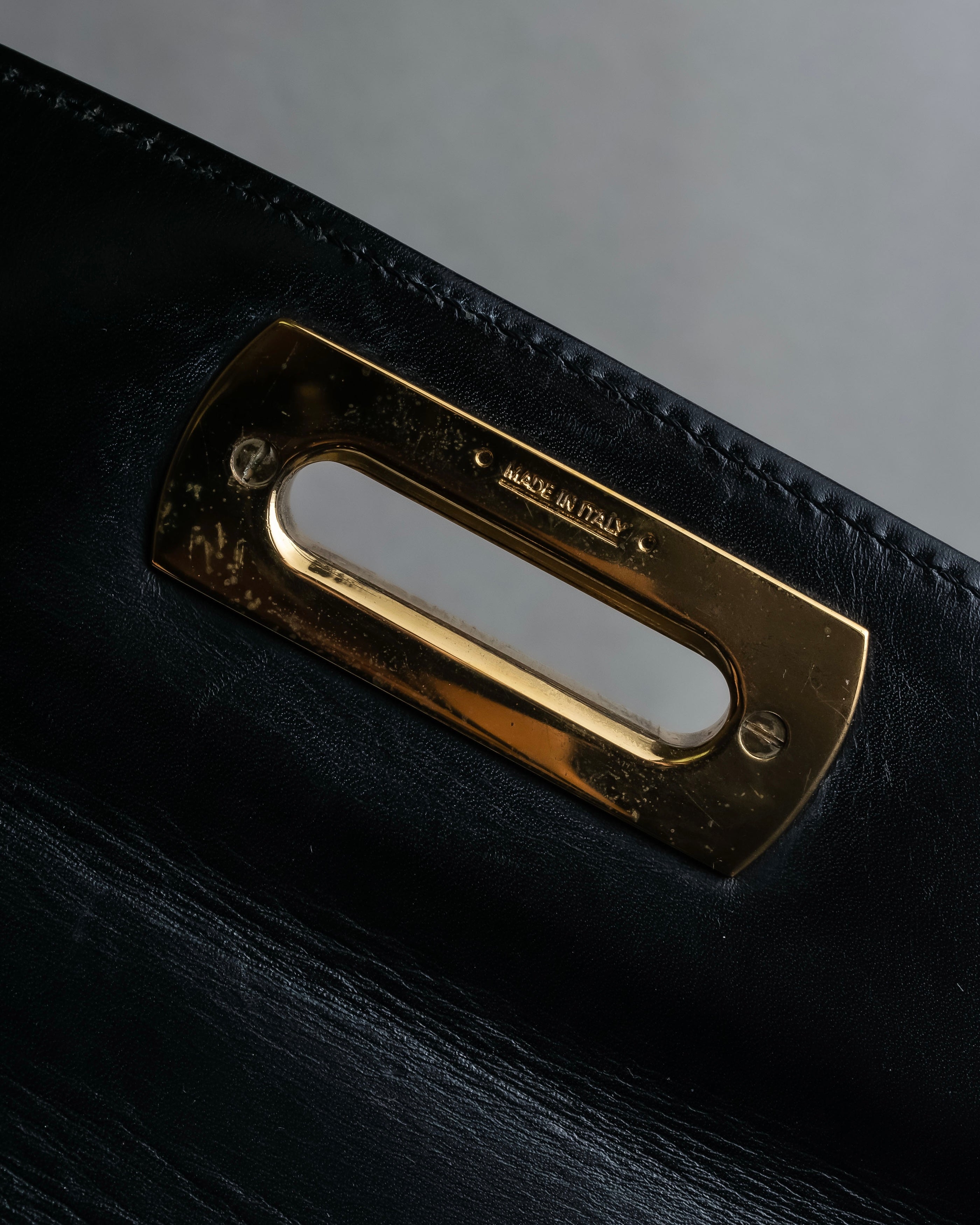 "Salvatore Ferragamo" Gancini motif leather hand bag