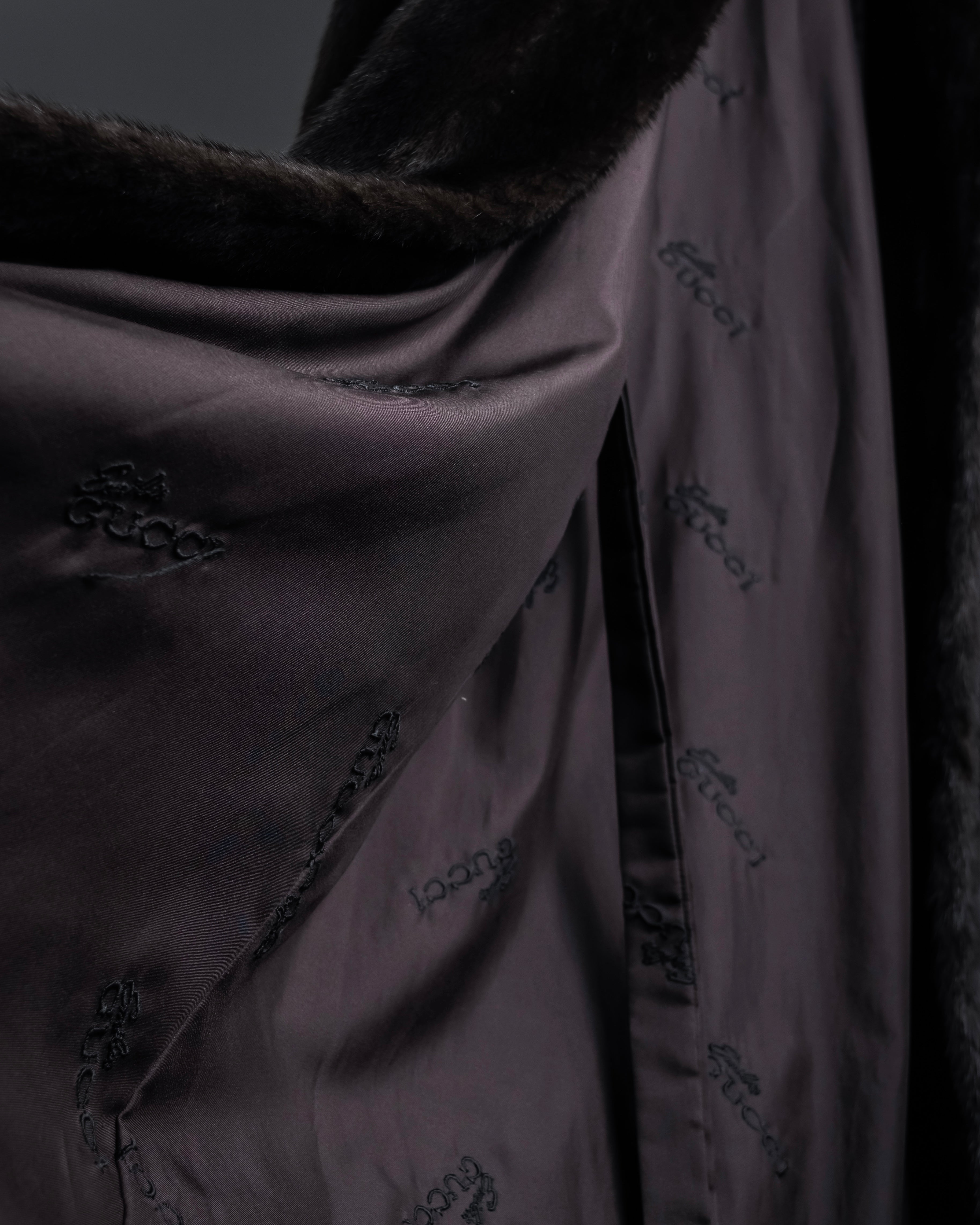 "GUCCI" Semi-custom atelier work fur long coat
