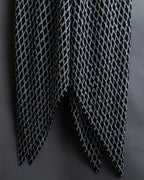 "ISSEY MIYAKE White label"
 Tailcoat design sleeveless dress