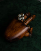 "GUCCI" Interlocking G design gold pearl ring