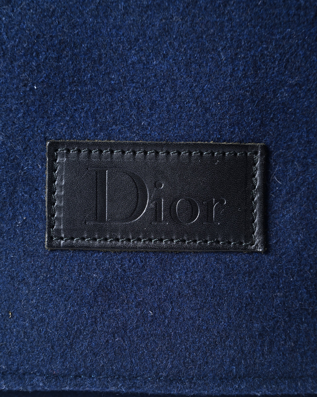 Christian Dior/ Felt Travel Organizer Clutch Bag Navy