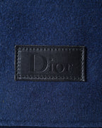Christian Dior/ Felt Travel Organizer Clutch Bag Navy