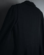 –SPECIAL– "CHANEL" 04SS sculpted princess-line wool crepe coat