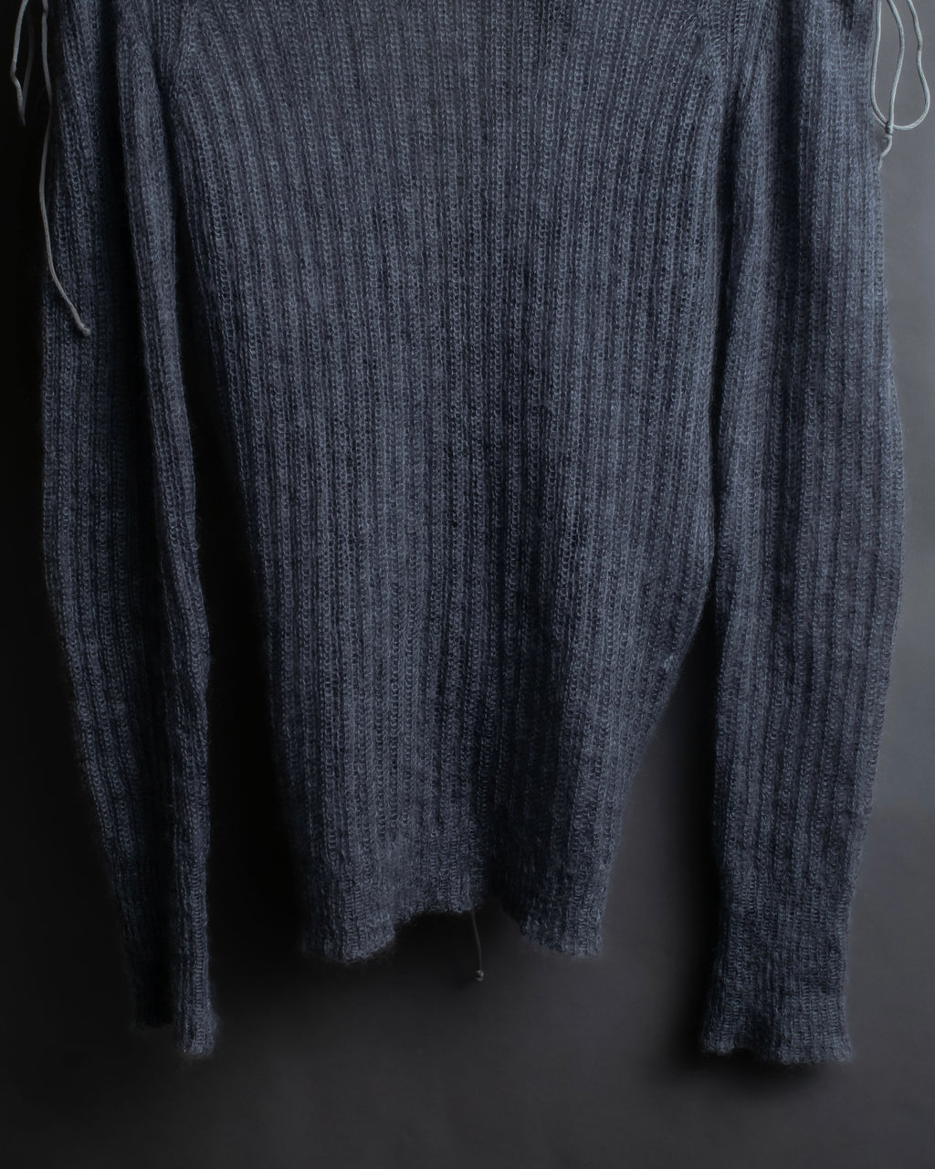 "CECILIE BAHNSEN" Drawcord design Hole detail ribbed knit