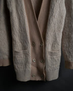 "Chloe" Angora mix standing up long cardigan