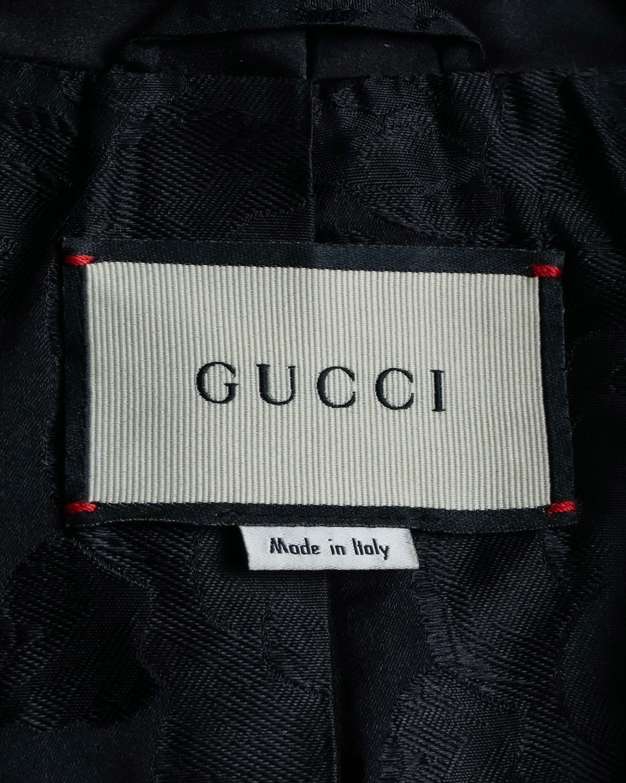 "GUCCI" Pre-Fall 2018 collection message embroidered shawl collar jacket
