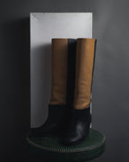 "MM6 Maison Margiela" Bicolour leather long boots