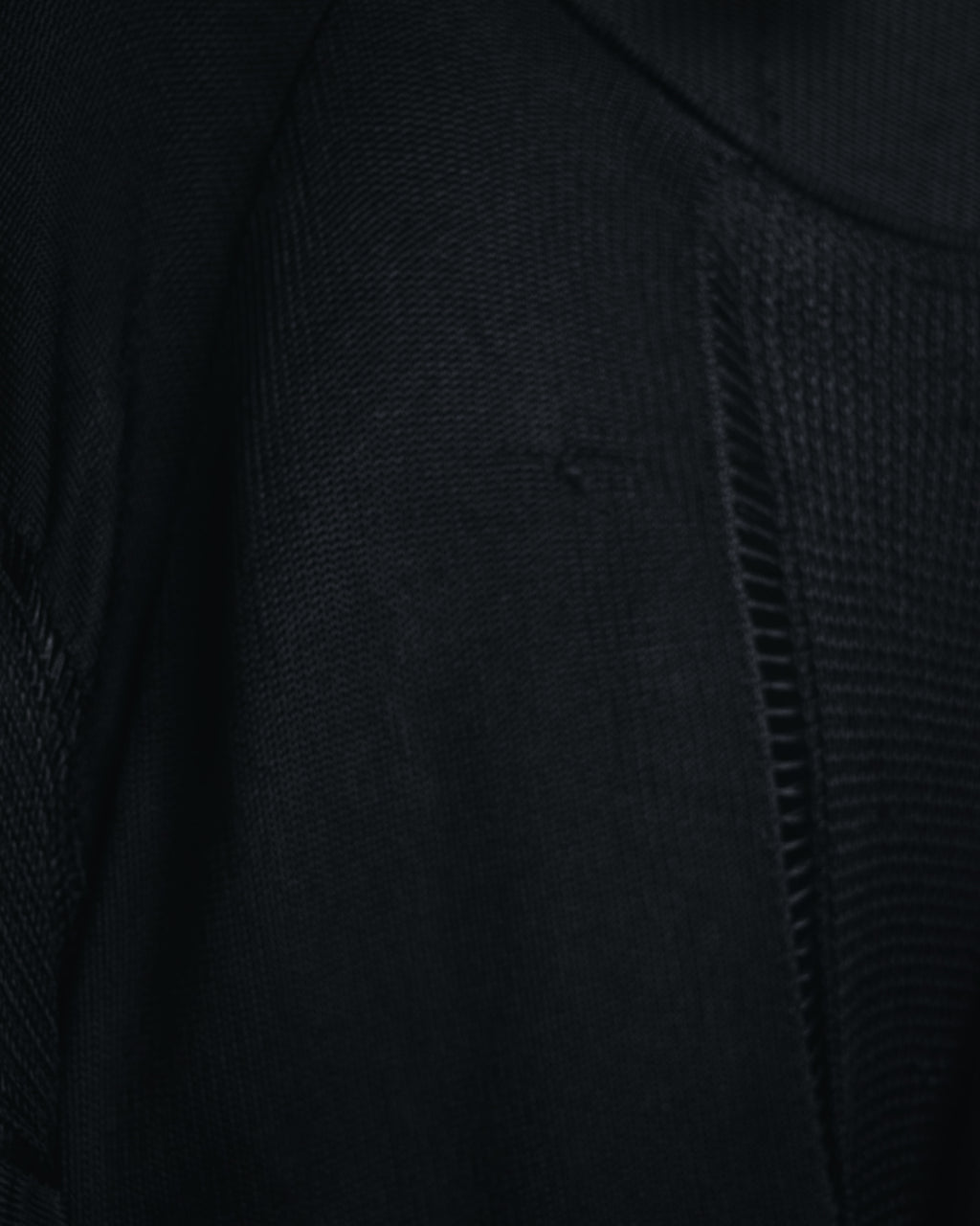 "Christian Dior BOUTIQUE" 2007’s draped viscose mesh-panel pullover