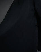 "GIORGIO ARMANI" 08’s-09’s Sharp pinstripe wool two button suit set